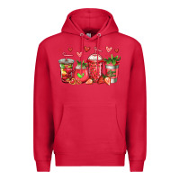 Cardinal strawberry coffee cups Premium Hoodie - Jasminsmagicworld