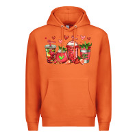 Carrot strawberry coffee cups Premium Hoodie - Jasminsmagicworld