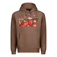 Chestnut strawberry coffee cups Premium Hoodie - Jasminsmagicworld