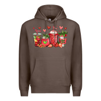 Coffee strawberry coffee cups Premium Hoodie - Jasminsmagicworld
