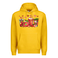 Lemon strawberry coffee cups Premium Hoodie - Jasminsmagicworld