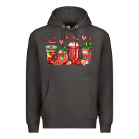 Smoke strawberry coffee cups Premium Hoodie - Jasminsmagicworld