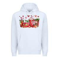 White strawberry coffee cups Premium Hoodie - Jasminsmagicworld