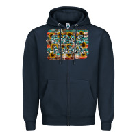 Navy girls mama Zipper Hoodie - RacoonDesign
