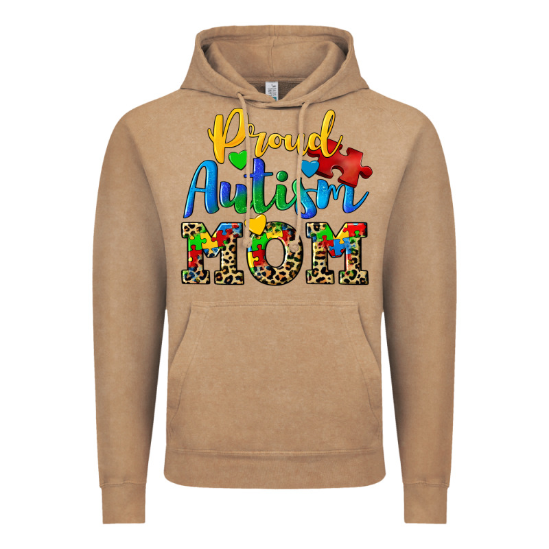 Proud Autism Mom Vintage Hoodie by CowGirlArtShop | Teevron