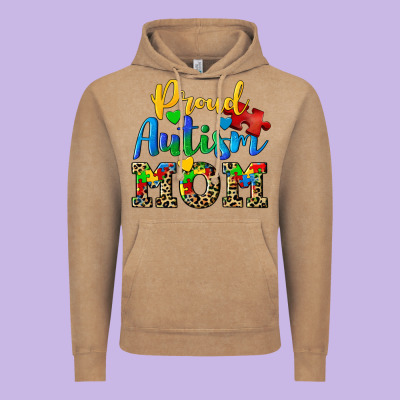 Proud Autism Mom Vintage Hoodie Designed By Cowgirlartshop