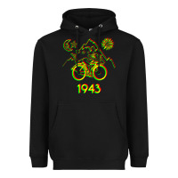 Black Bicycle Day 1943 LSD Acid Hofmann Trip Heavyweight Hoodie - trangStudio