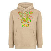 Mushroom Bicycle Day 1943 LSD Acid Hofmann Trip Heavyweight Hoodie - trangStudio