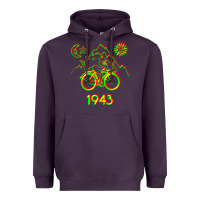Plum Bicycle Day 1943 LSD Acid Hofmann Trip Heavyweight Hoodie - trangStudio
