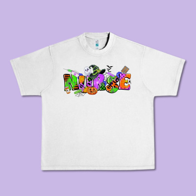 Halloween Nurse Urban Heavy Tee Designed By Cowgirlartshop