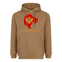 Toasted Coconut Montenegrin Flag  Montenegro Heavyweight Hoodie - trangStudio