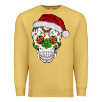 Antique Gold sugar skull  christmas Premium Sweatshirt - BarkalooDesign