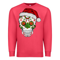 Cardinal sugar skull  christmas Premium Sweatshirt - BarkalooDesign