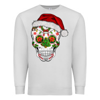 Dove Grey sugar skull  christmas Premium Sweatshirt - BarkalooDesign