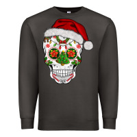 Smoke sugar skull  christmas Premium Sweatshirt - BarkalooDesign