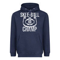Navy Distressed Skeeball - Skee-ball Champ - Traveling Carnival Heavyweight Hoodie - trangStudio