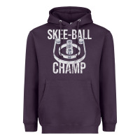 Plum Distressed Skeeball - Skee-ball Champ - Traveling Carnival Heavyweight Hoodie - trangStudio