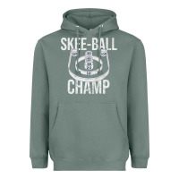 Sage Distressed Skeeball - Skee-ball Champ - Traveling Carnival Heavyweight Hoodie - trangStudio