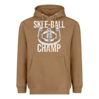 Toasted Coconut Distressed Skeeball - Skee-ball Champ - Traveling Carnival Heavyweight Hoodie - trangStudio