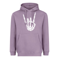Lavender halloween skeleton hand horns rock n roll music lover tank top Heavyweight Hoodie - trangStudio