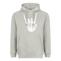 Moon Dust halloween skeleton hand horns rock n roll music lover tank top Heavyweight Hoodie - trangStudio