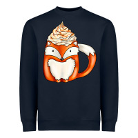 Navy coffee cups animal Heavyweight Sweatshirt - CowhideDigitalArt