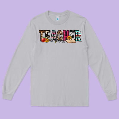 Teacher Long Sleeve Tee Designed By Oliviacreatesart