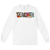 White teacher Long Sleeve Tee - OliviaCreatesArt