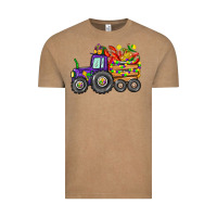 Vintage Coffee mardi gras tractor Vintage Tee - CowGirlArtShop