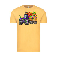 Vintage Mustard mardi gras tractor Vintage Tee - CowGirlArtShop