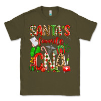 Army Green santa's favorite cna Classic Tee - texasbilliewilder