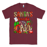 Burgundy santa's favorite cna Classic Tee - texasbilliewilder