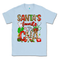 Dusty Blue santa's favorite cna Classic Tee - texasbilliewilder