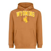 Meerkat Kids Wyoming Cowboys Apparel Fan Favorite Brown Arch Heavyweight Hoodie - trangStudio