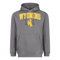 Storm Kids Wyoming Cowboys Apparel Fan Favorite Brown Arch Heavyweight Hoodie - trangStudio