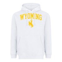 White Kids Wyoming Cowboys Apparel Fan Favorite Brown Arch Heavyweight Hoodie - trangStudio