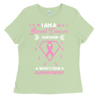 Matcha I am a Breast Cancer Survivor What is Your Superpower Ladies Tee - Bettercallsaul