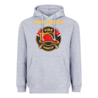 Fire Rescue Lieutenant Department  For Firefighters Heavyweight Hoodie | Teevron