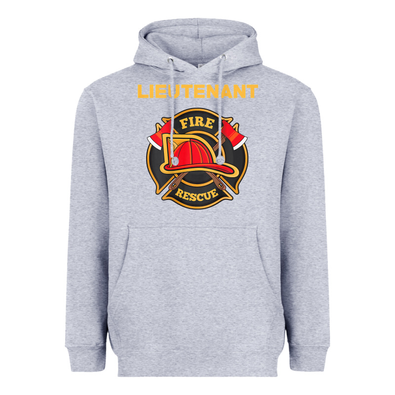 Fire Rescue Lieutenant Department  For Firefighters Heavyweight Hoodie by trangStudio | Teevron
