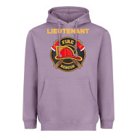 Lavender fire rescue lieutenant department  for firefighters Heavyweight Hoodie - trangStudio