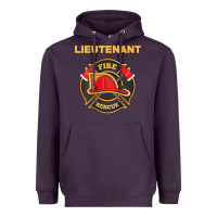 Plum fire rescue lieutenant department  for firefighters Heavyweight Hoodie - trangStudio