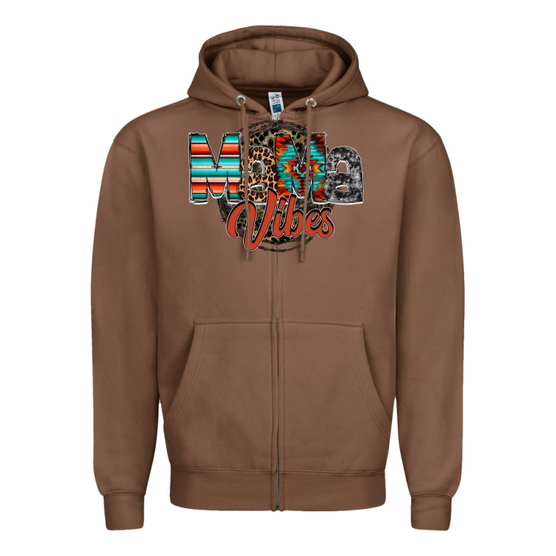 Mama Vibes Zipper Hoodie by RacoonDesign | Teevron