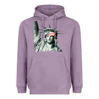 Lavender Puerto Rico Resiste Statue of Liberty Puerto Rican Flag Heavyweight Hoodie - trangStudio