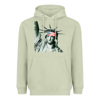 Matcha Puerto Rico Resiste Statue of Liberty Puerto Rican Flag Heavyweight Hoodie - trangStudio