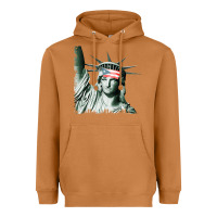 Meerkat Puerto Rico Resiste Statue of Liberty Puerto Rican Flag Heavyweight Hoodie - trangStudio