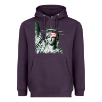 Plum Puerto Rico Resiste Statue of Liberty Puerto Rican Flag Heavyweight Hoodie - trangStudio