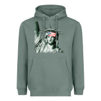 Sage Puerto Rico Resiste Statue of Liberty Puerto Rican Flag Heavyweight Hoodie - trangStudio