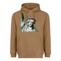 Toasted Coconut Puerto Rico Resiste Statue of Liberty Puerto Rican Flag Heavyweight Hoodie - trangStudio
