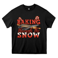 Black baking through the snow christmas Heavy Core Tee - Jasminsmagicworld