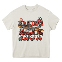 Cream baking through the snow christmas Heavy Core Tee - Jasminsmagicworld